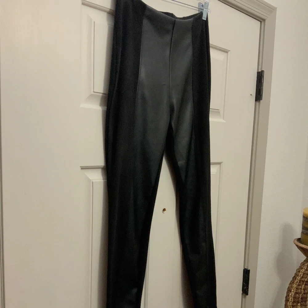Anthropologie:  Suede Ponte Leggings - Picture 7 of 12